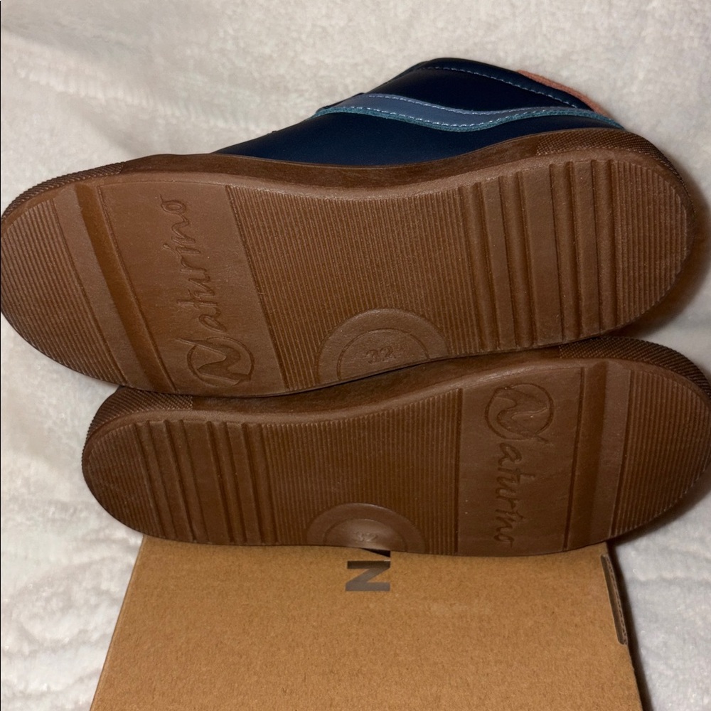 NWT Naturino Singery High Top Sneaker in Navy-Celeste-Copper - Picture 14 of 15